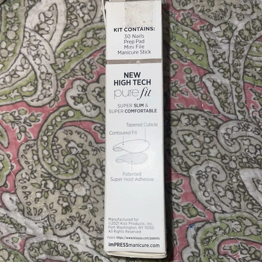 Bnib imPress Press-on nails, short length, 30 nails kit grey/marble color - Picture 5 of 6